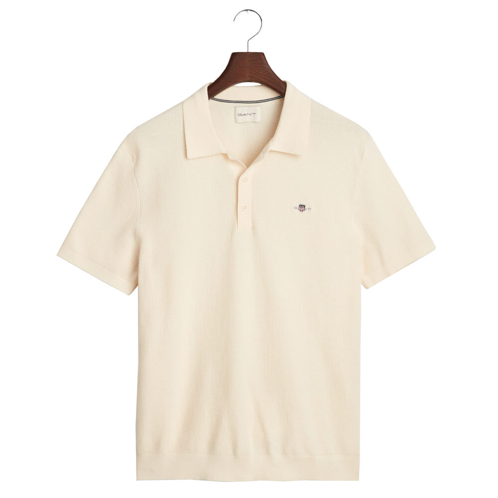 GANT Micro Textured Cotton Polo Shirt